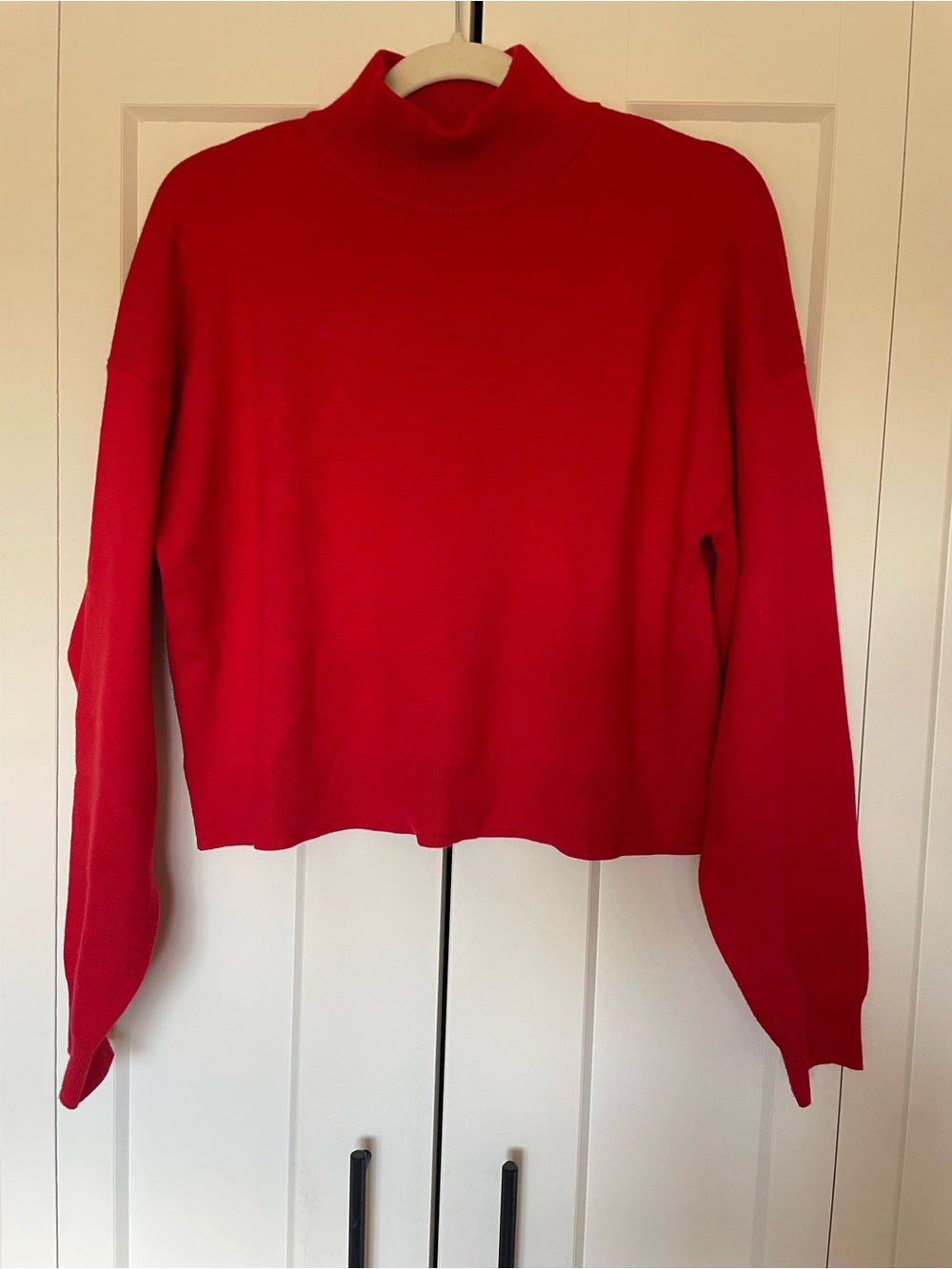 Frank & Oak Red Turtleneck Sweater